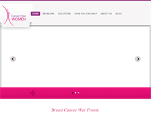 Tablet Screenshot of cancerfreewomen.org